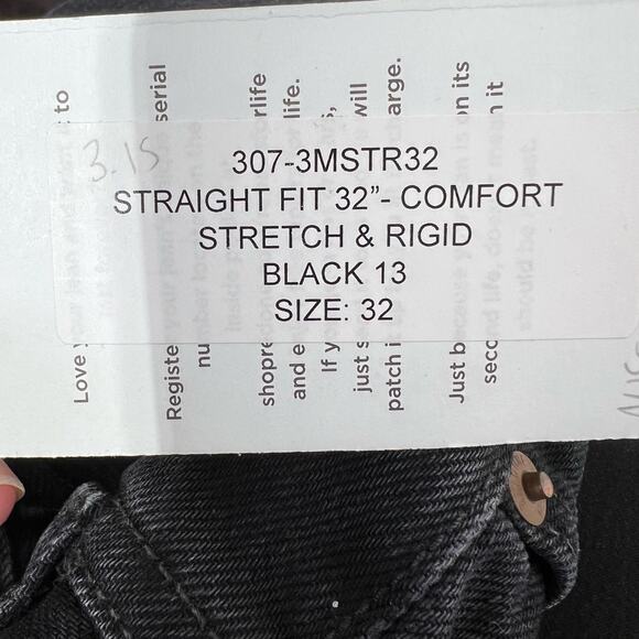 RE/DONE Staight Fit Black Jeans Mens 32/32 - Picture 5 of 7
